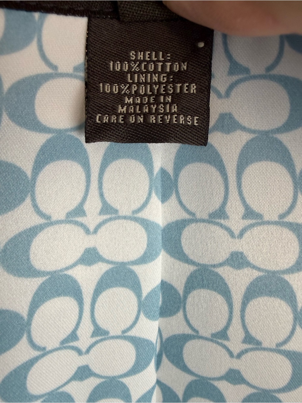 Coach Powder Blue Women's Single-Breasted Trench Coat - Picture 10 of 15